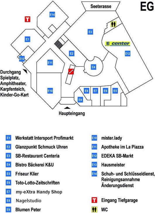 lageplan la piazza